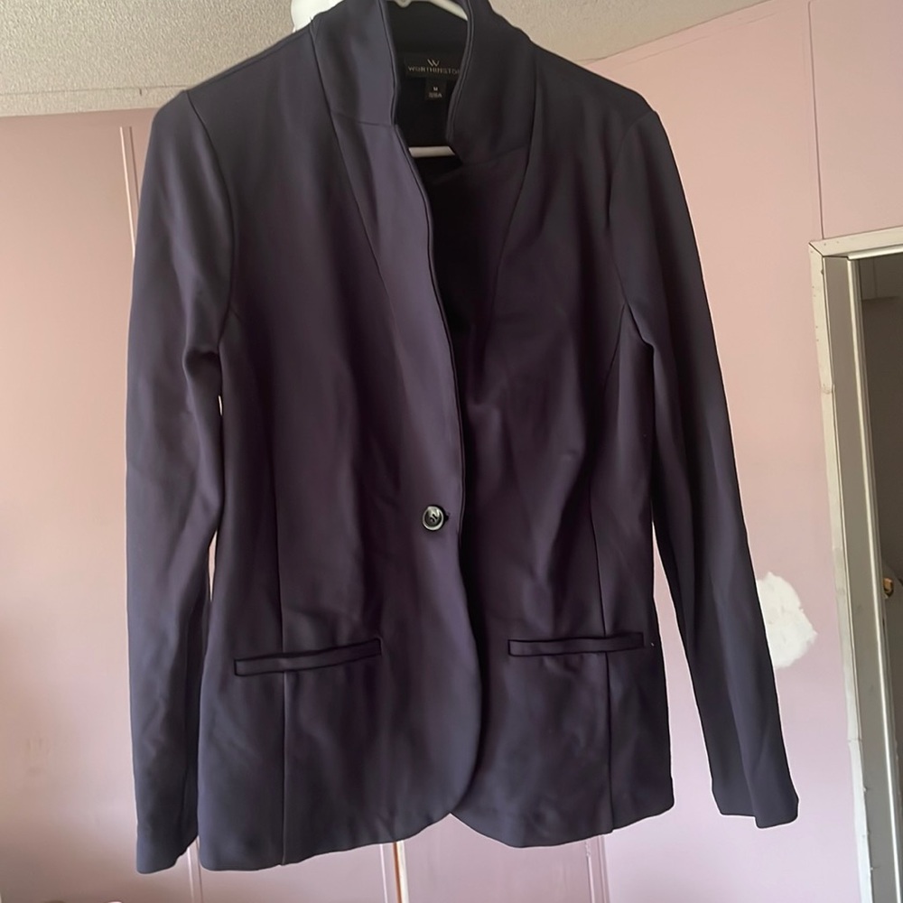Navy Blue WORTHINGTON Blazer